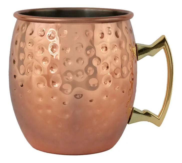 SET DE 2 VASOS DE ACERO INOXIDABLE COLOR COBRE - 2