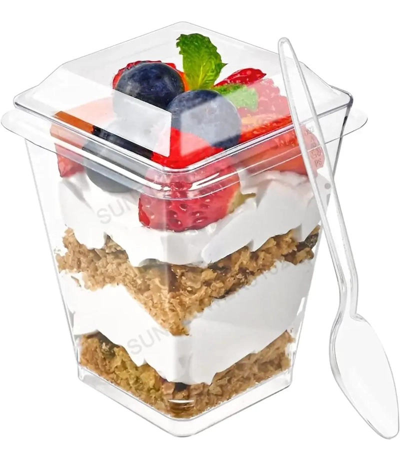 SET DE 50 VASOS DE PLASTICO PARA POSTRES Y DEGUSTACIONES - 6