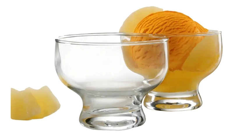 SET DE 6 COPAS DE VIDRIO PARA HELADO 225CC - 2