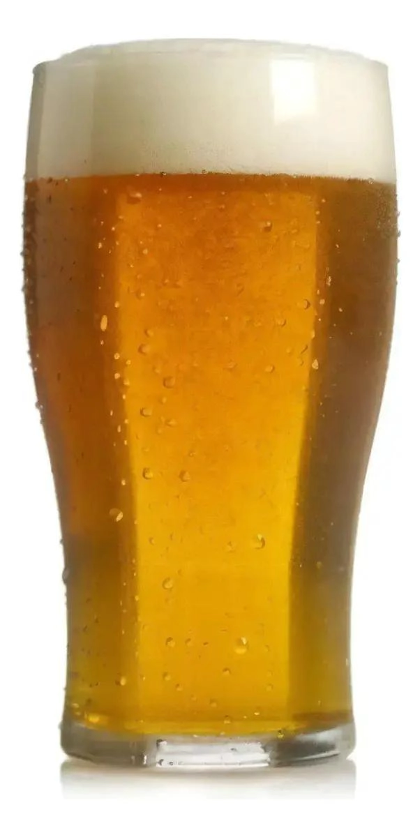 SET DE 4 VASOS CERVECEROS DE VIDRIO 560ML TRANSPARENTE - 1