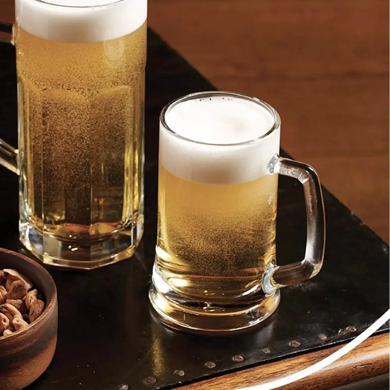SET DE 2 MUGS DE CERVEZA DE VIDRIO TEMPLADO 500 CC - 3