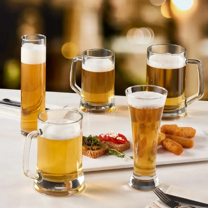 SET DE 2 MUGS DE CERVEZA DE VIDRIO TEMPLADO 500 CC - 4