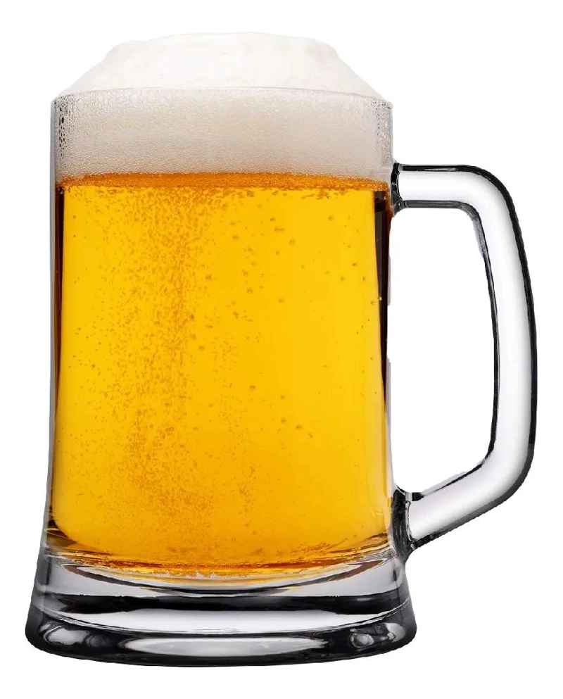 SET DE 2 MUGS DE CERVEZA DE VIDRIO TEMPLADO 500 CC - 5