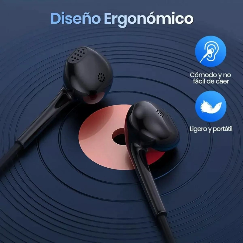 AUDIFONOS IN-EAR MANOS LIBRES CON CONECTOR 3.5MM PARA MUSICA Y LLAMADAS - 4