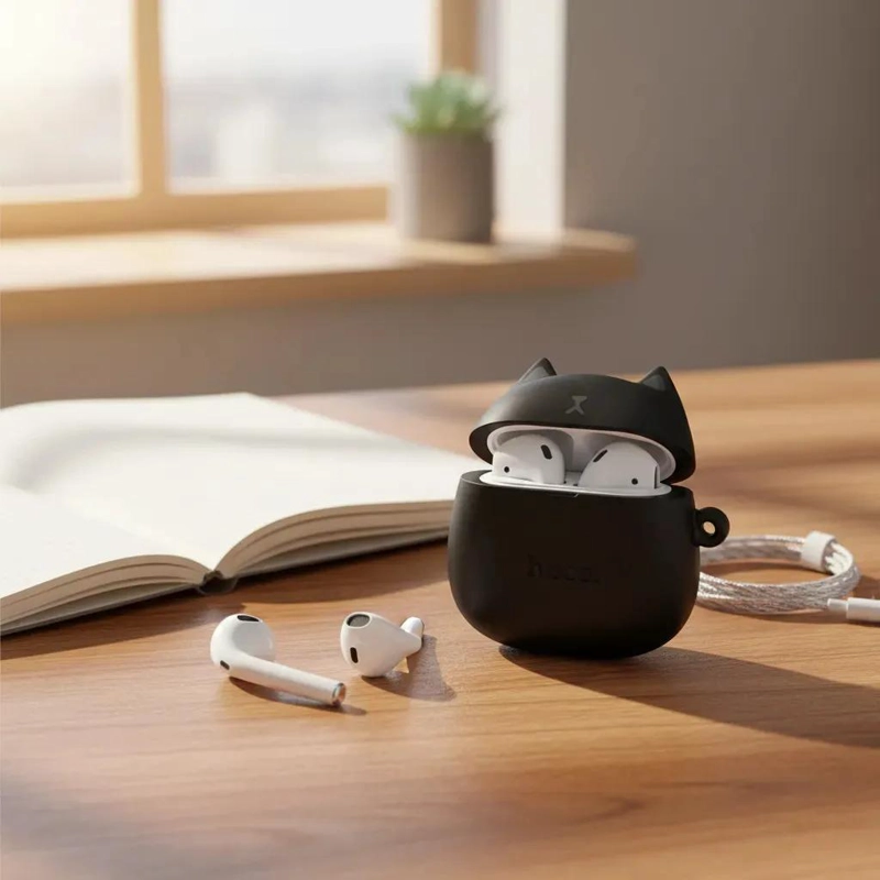 AURICULARES IN-EAR INALAMBRICOS BLUETOOTH DISEÑO GATO NEGRO - 5