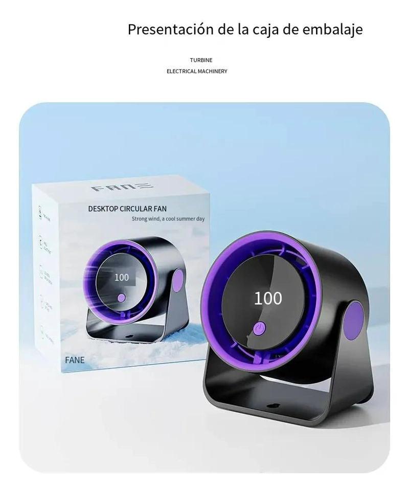 VENTILADOR USB DE ESCRITORIO COMPACTO Y EFICIENTE - 2