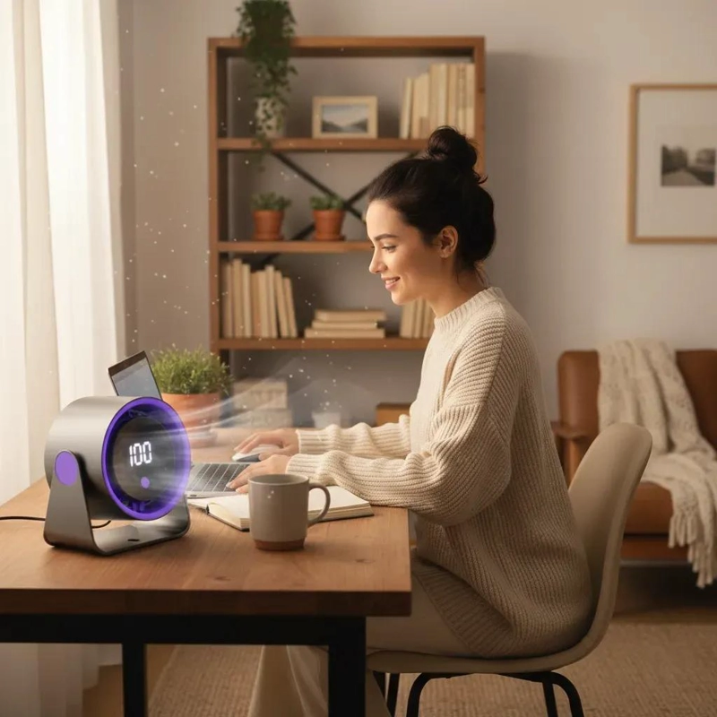 VENTILADOR USB DE ESCRITORIO COMPACTO Y EFICIENTE - 7