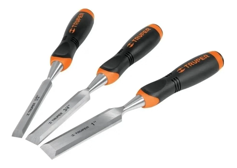 KIT DE CINCELES FORMONES 3 PCS PARA MADERA - 1