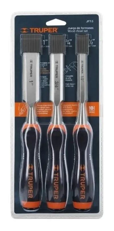 KIT DE CINCELES FORMONES 3 PCS PARA MADERA - 2