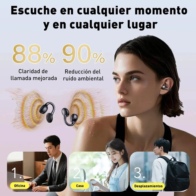 AURICULARES INALAMBRICOS CON CONDUCCION OSEA Y BLUETOOTH 6.1 - 4