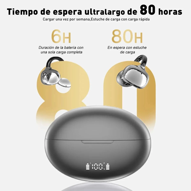 AURICULARES INALAMBRICOS CON CONDUCCION OSEA Y BLUETOOTH 6.1 - 5