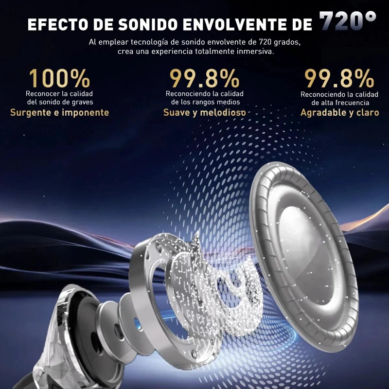 AURICULARES INALAMBRICOS CON CONDUCCION OSEA Y BLUETOOTH 6.1 - 8