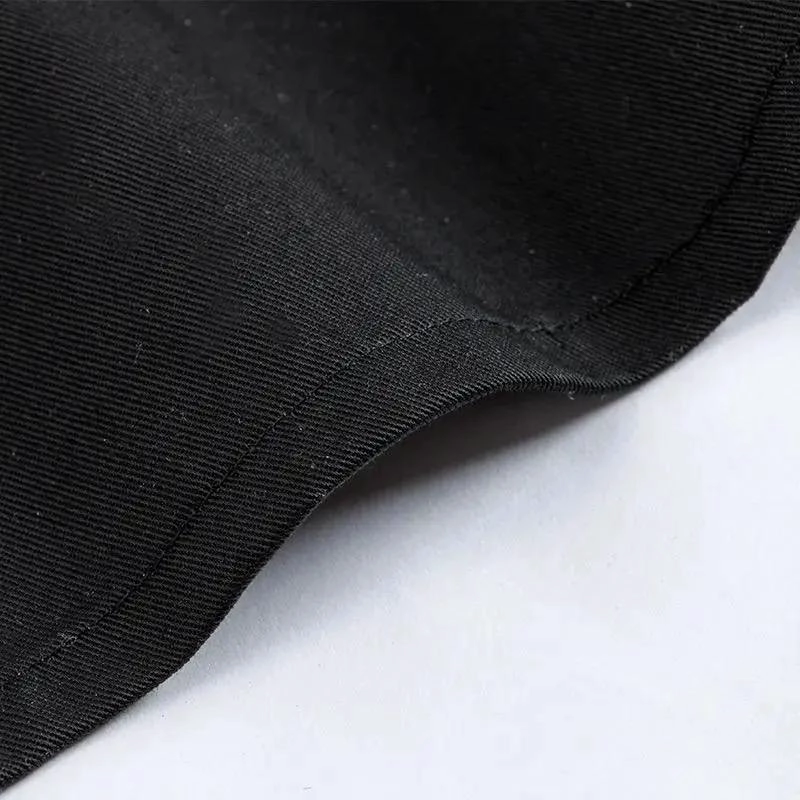 MANDIL CLASICO NEGRO PARA COCINA Y SALON CON BOLSILLOS - 6