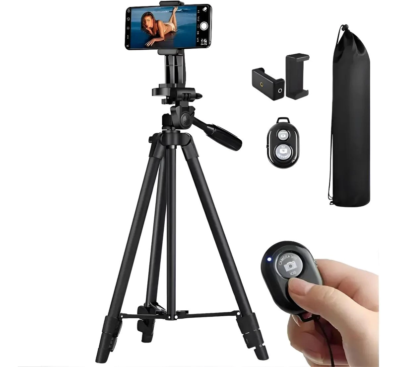TRIPODE AJUSTABLE PARA CELULAR Y CAMARA CON CONTROL REMOTO - 1
