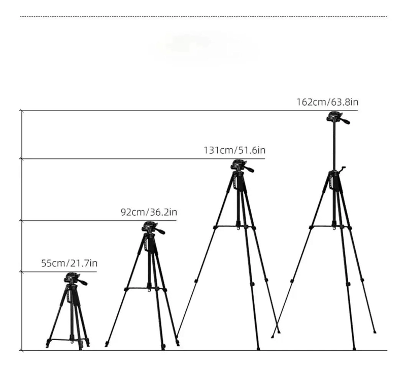 TRIPODE AJUSTABLE PARA CELULAR Y CAMARA CON CONTROL REMOTO - 5