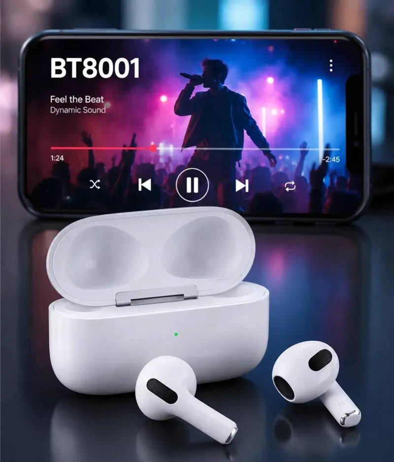 AUDIFONOS INALAMBRICOS BLUETOOTH CON ESTUCHE DE CARGA - 4