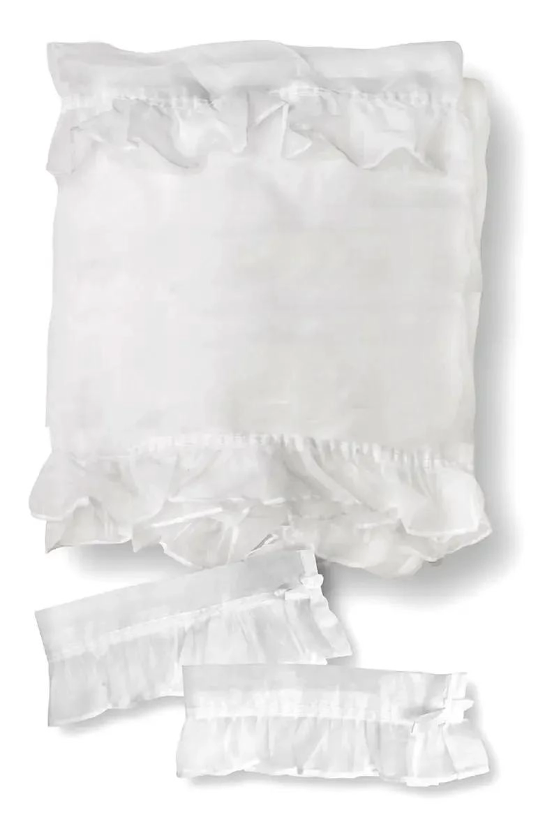 SET DE CORTINAS DE VELO LISO 5 PIEZAS PARA DECORACION - 2