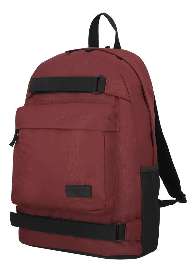 MOCHILA MODERNA PARA NOTEBOOK BURDEOS CON COMPARTIMENTOS - 2