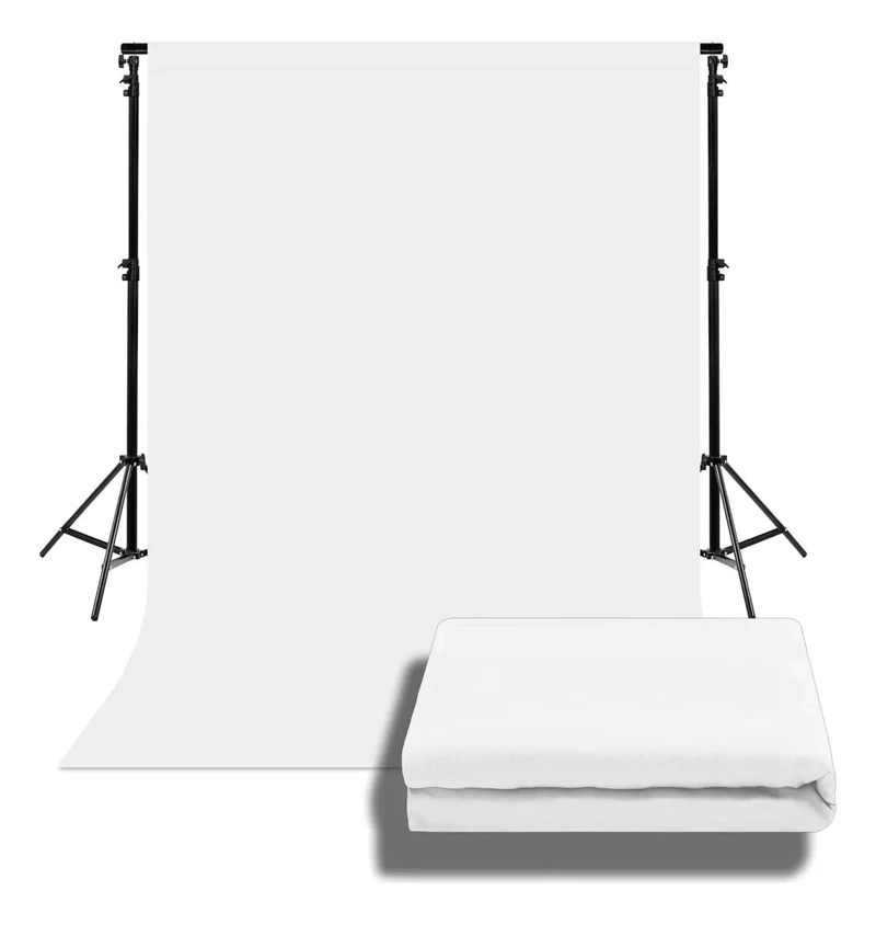 FONDO DE PANTALLA VERDE Y BLANCO PROFESIONAL 3X3M PARA FOTOGRAFIA - 3