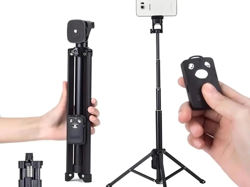 TRIPODE FLEXIBLE PARA CELULAR Y CAMARA CON SOPORTE UNIVERSAL - 1