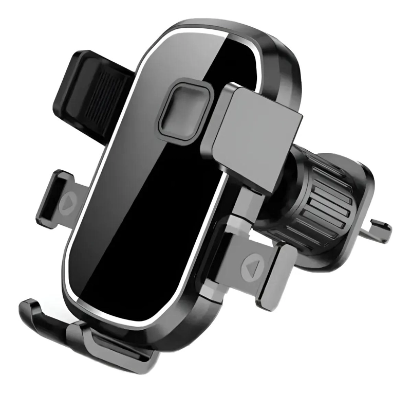 SOPORTE AJUSTABLE PARA CELULAR EN REJILLA DE AUTO NEGRO - 3