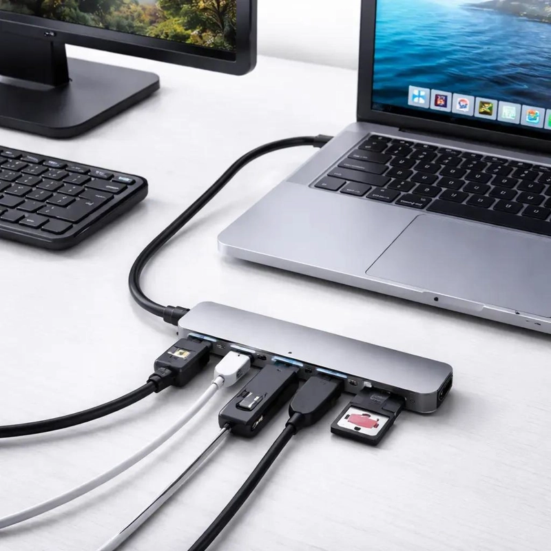 HUB 7 EN 1 TIPO C CON HDMI, USB Y LECTOR DE TARJETAS - 2