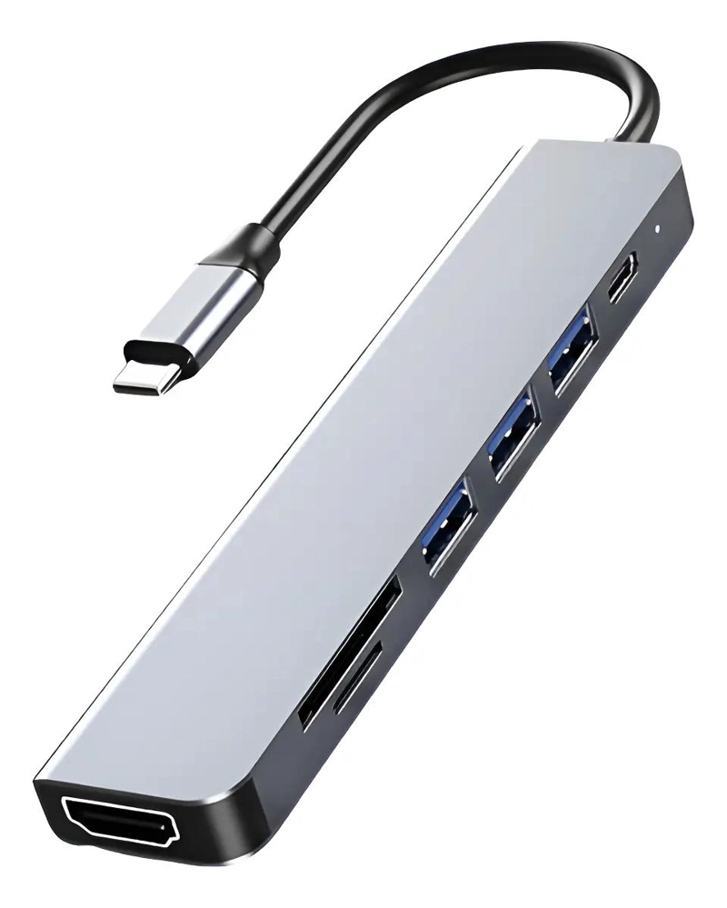HUB 7 EN 1 TIPO C CON HDMI, USB Y LECTOR DE TARJETAS - 4