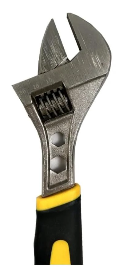 LLAVE AJUSTABLE ERGONOMICA DE 8 PULGADAS CON MANGO ANTIDESLIZANTE - 4