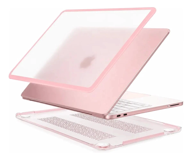 FUNDA CARCASA MATE PARA MACBOOK NEO 13 ROSA - 1