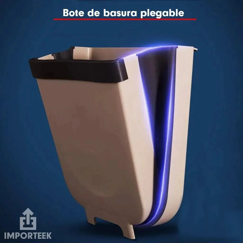 BASURERO PLEGABLE ERGONOMICO PARA HOGAR Y VEHICULO - 7