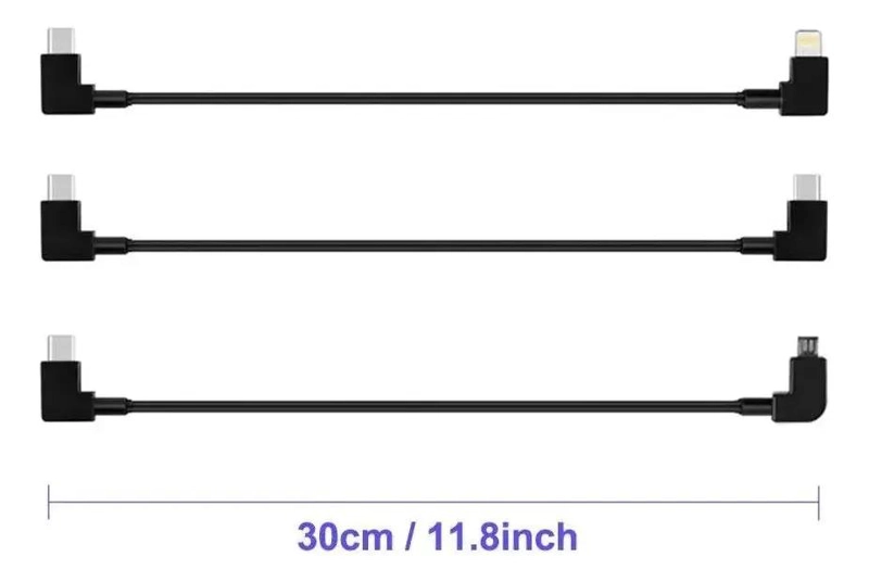 CABLE OTG USB TIPO-C A LIGHTNING 30CM PARA DISPOSITIVOS - 3