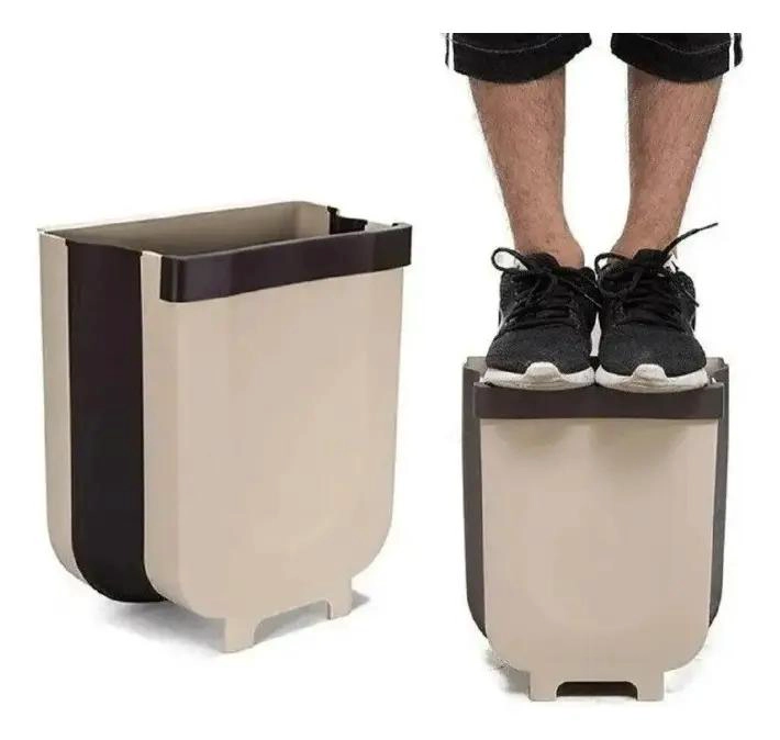 BASURERO PORTATIL ERGONOMICO PLEGABLE PARA HOGAR Y COCHE - 3