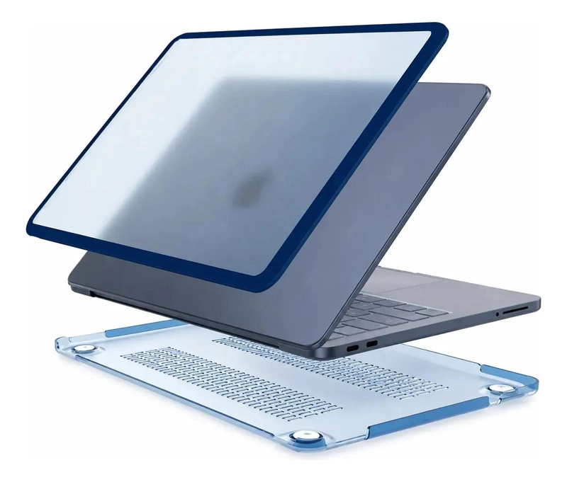 FUNDA CARCASA MATE PARA MACBOOK NEO 13 COLOR AZUL - 1