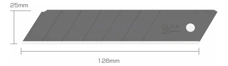 CUCHILLAS DE REPUESTO PARA CUTTER 25MM PACK DE 5 - 2