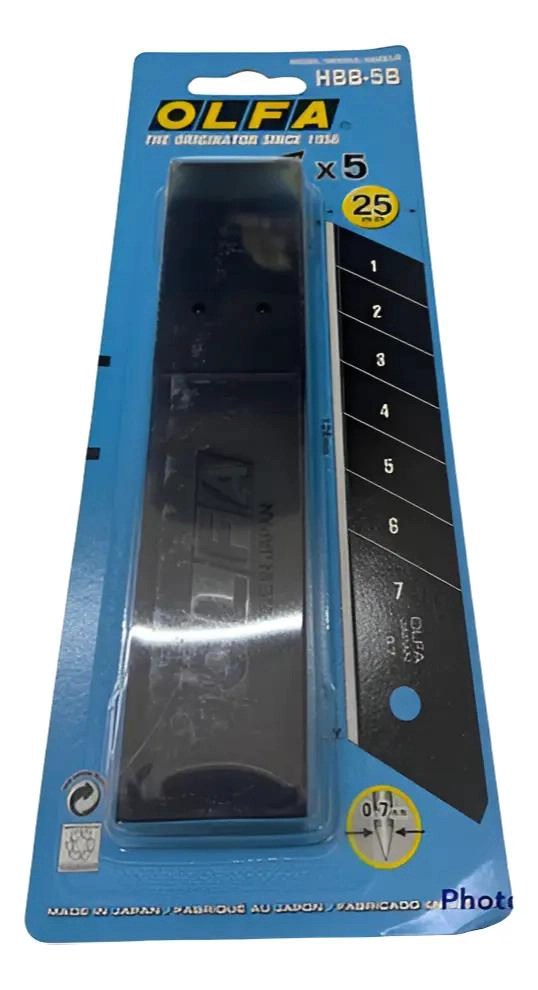 CUCHILLAS DE REPUESTO PARA CUTTER 25MM PACK DE 5 - 3