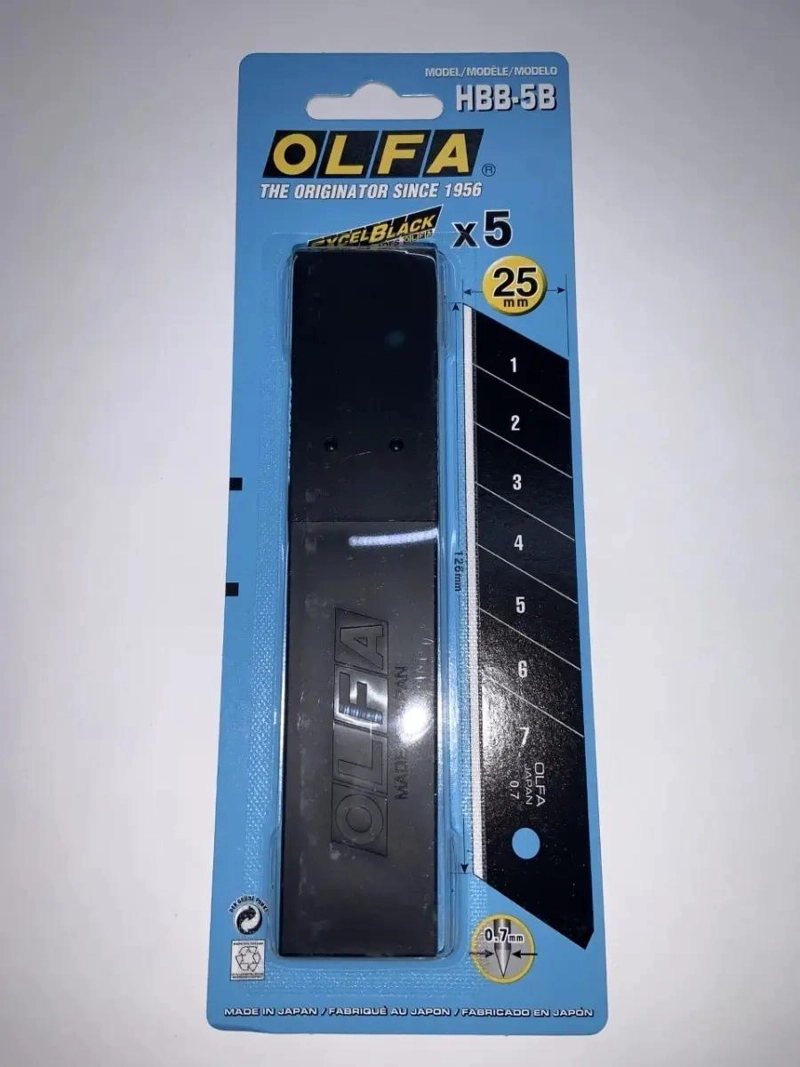 CUCHILLAS DE REPUESTO PARA CUTTER 25MM PACK DE 5 - 6