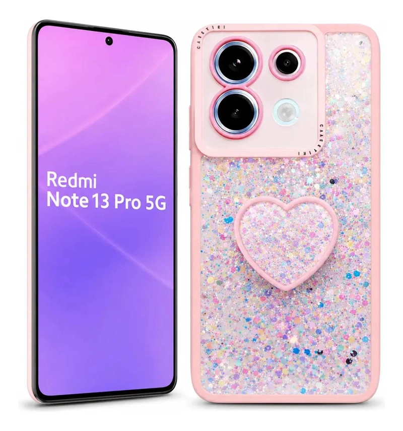 CARCASA BRILLANTE CON POP SOCKET PARA XIAOMI REDMI NOTE 13 PRO 5G - 1