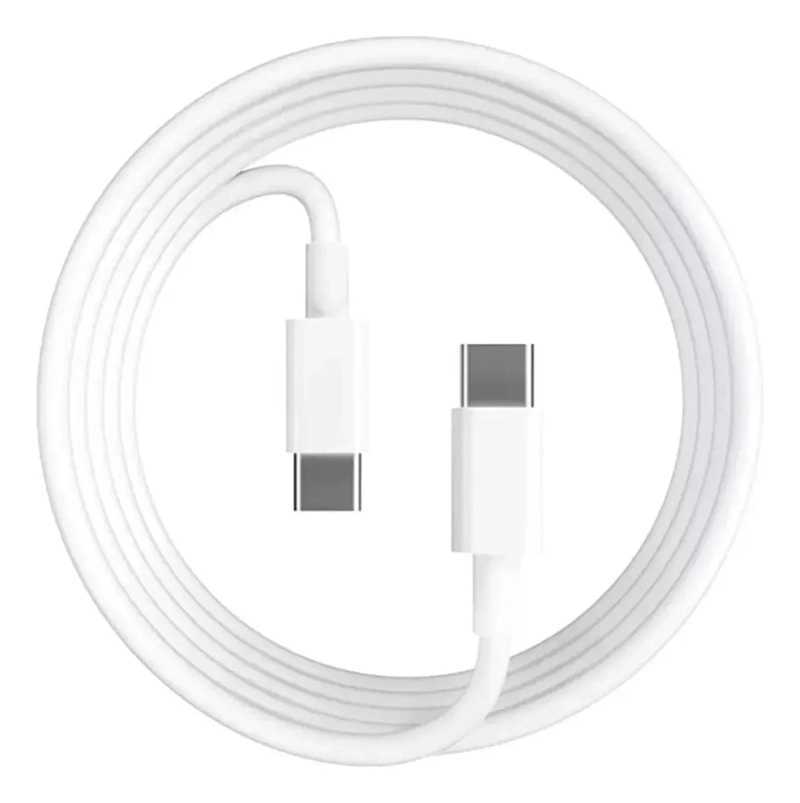 CABLE DE CARGA RAPIDA TIPO C 100W 5A 1M COLOR BLANCO - 1