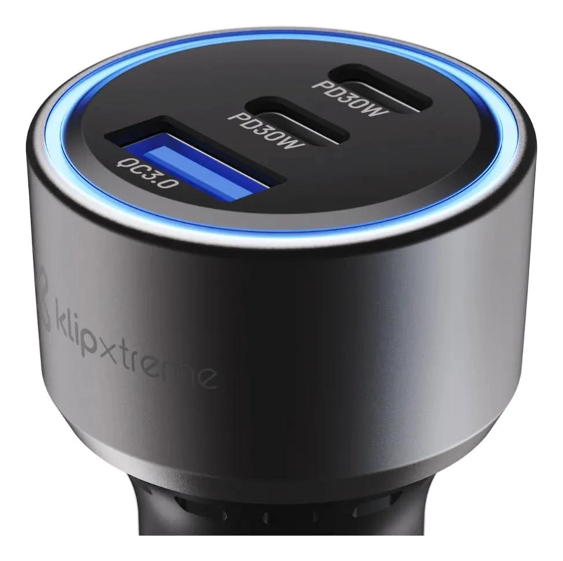 CARGADOR DE AUTO 60W CON 2 PUERTOS USB-C Y USB-A - 3