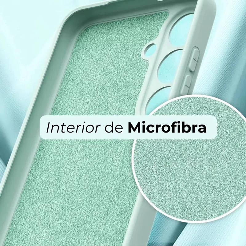 FUNDA PREMIUM COLOR MENTA PARA SAMSUNG S24 FE CON VIDRIO TEMPLADO - 2