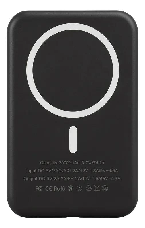 BATERIA EXTERNA MAGNE TICA 20000MAH CON CARGA INALAMBRICA - 1