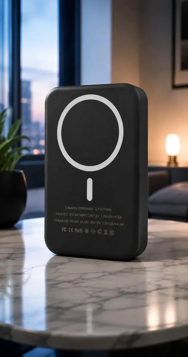 BATERIA EXTERNA MAGNE TICA 20000MAH CON CARGA INALAMBRICA - 2