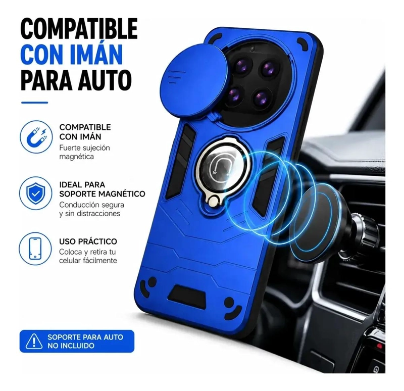 CARCASA ANTIGOLPES PARA HONOR MAGIC 7 LITE CON SOPORTE - 6