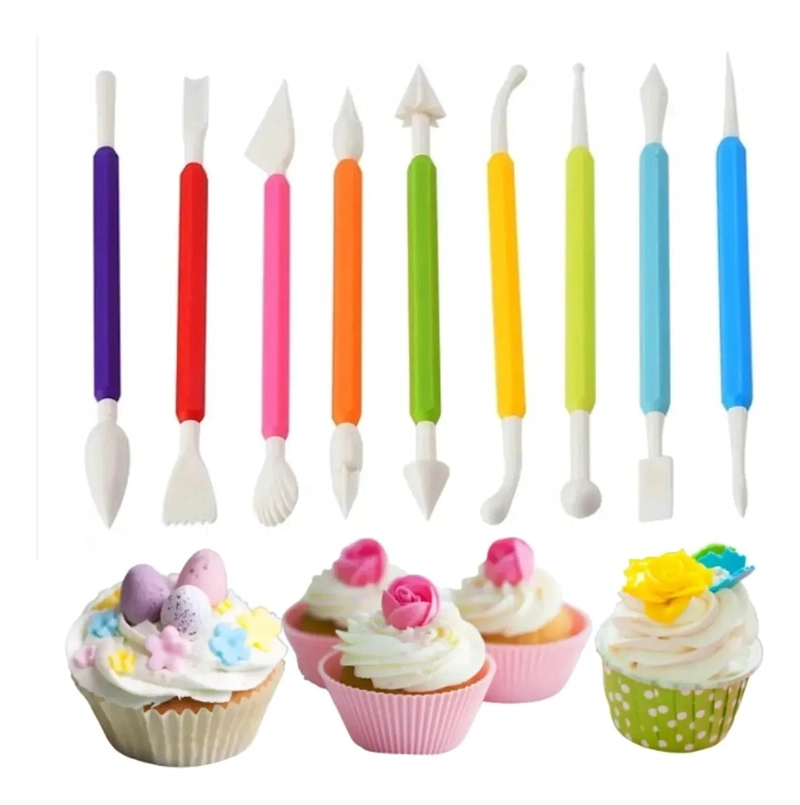 SET COMPLETO PARA REPOSTERIA CON PLATO GIRATORIO Y ACCESORIOS PARA DECORAR TORTA - 3