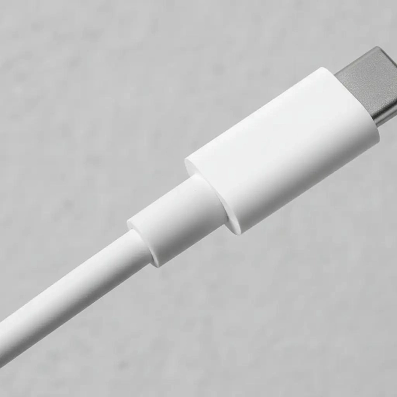 CABLE USB TIPO C 2 METROS PARA CARGA Y DATOS COLOR BLANCO - 6