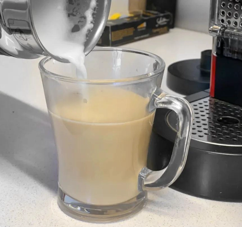 JUEGO DE TAZA DE VIDRIO CLASICA PARA CAFE  O TE  200ML - 5