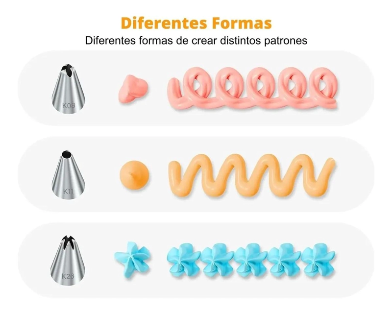 SET DE REPOSTERIA DECORATIVA DE 66 PIEZAS PARA DECORAR POSTRES - 5