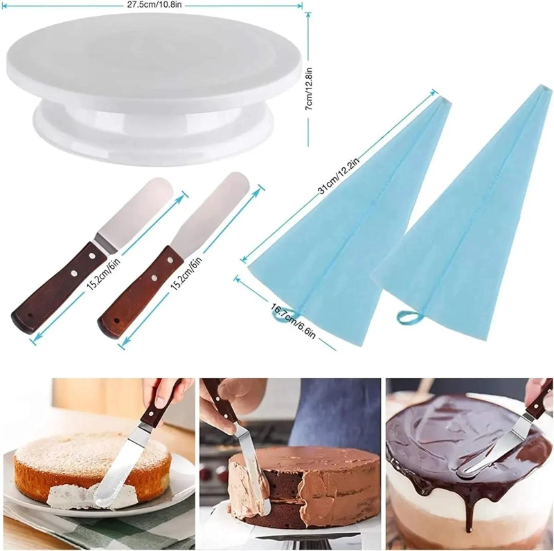 SET DE REPOSTERIA DECORATIVA DE 66 PIEZAS PARA DECORAR POSTRES - 9