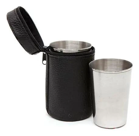 SET DE 4 VASOS DE ACERO INOXIDABLE PARA AVENTURAS AL AIRE LIBRE - 5