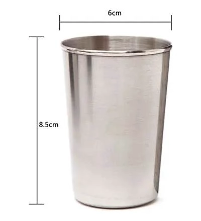 SET DE 4 VASOS DE ACERO INOXIDABLE PARA AVENTURAS AL AIRE LIBRE - 6